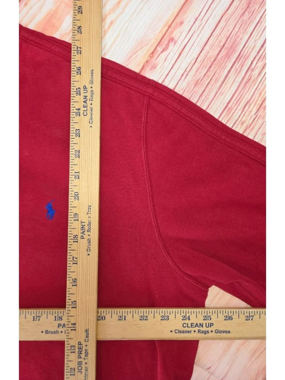 Polo Ralph Lauren Red 1/4 Zip Pullover Sweater Large